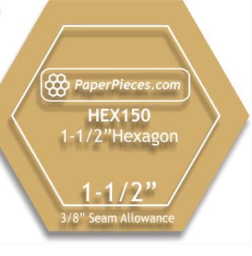 Paper Pieces 1 1/2&quot; Hexagon Papers 50pc HEX150