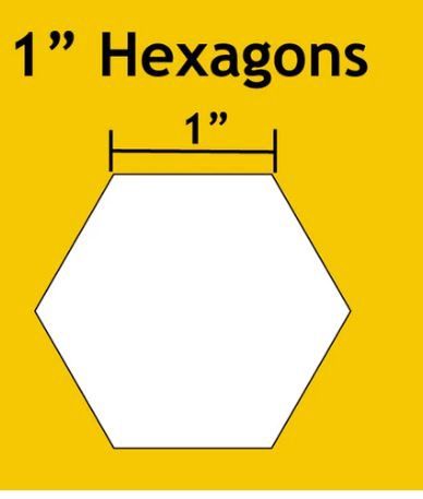 Paper Pieces 1&quot; Hexagon Papers 1200 ct HEX100B