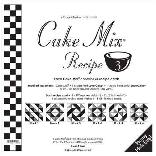 Moda Fabrics Cake Mix Recipe 3 CM3