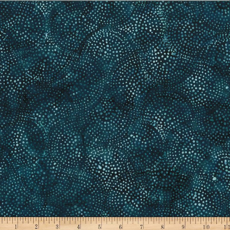 Hoffman Bali Batik Dotty Scallop X2622 21 Teal