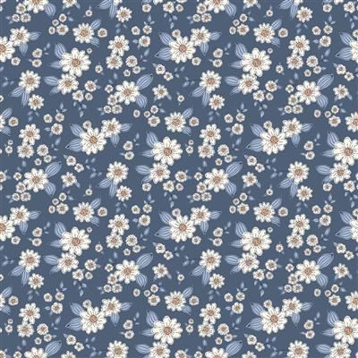 Clothworks Kitten Fun Y4567-89 Dark Denim