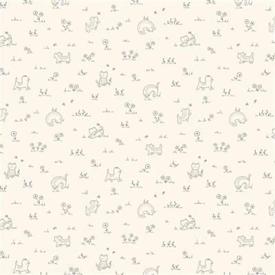 Clothworks Kitten Fun  Y4570-57 Cream