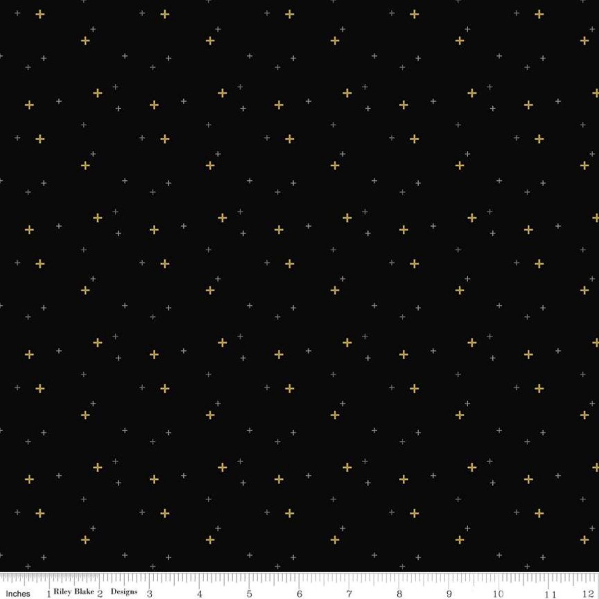 Riley Blake Designs Sparkler  SC650 Black