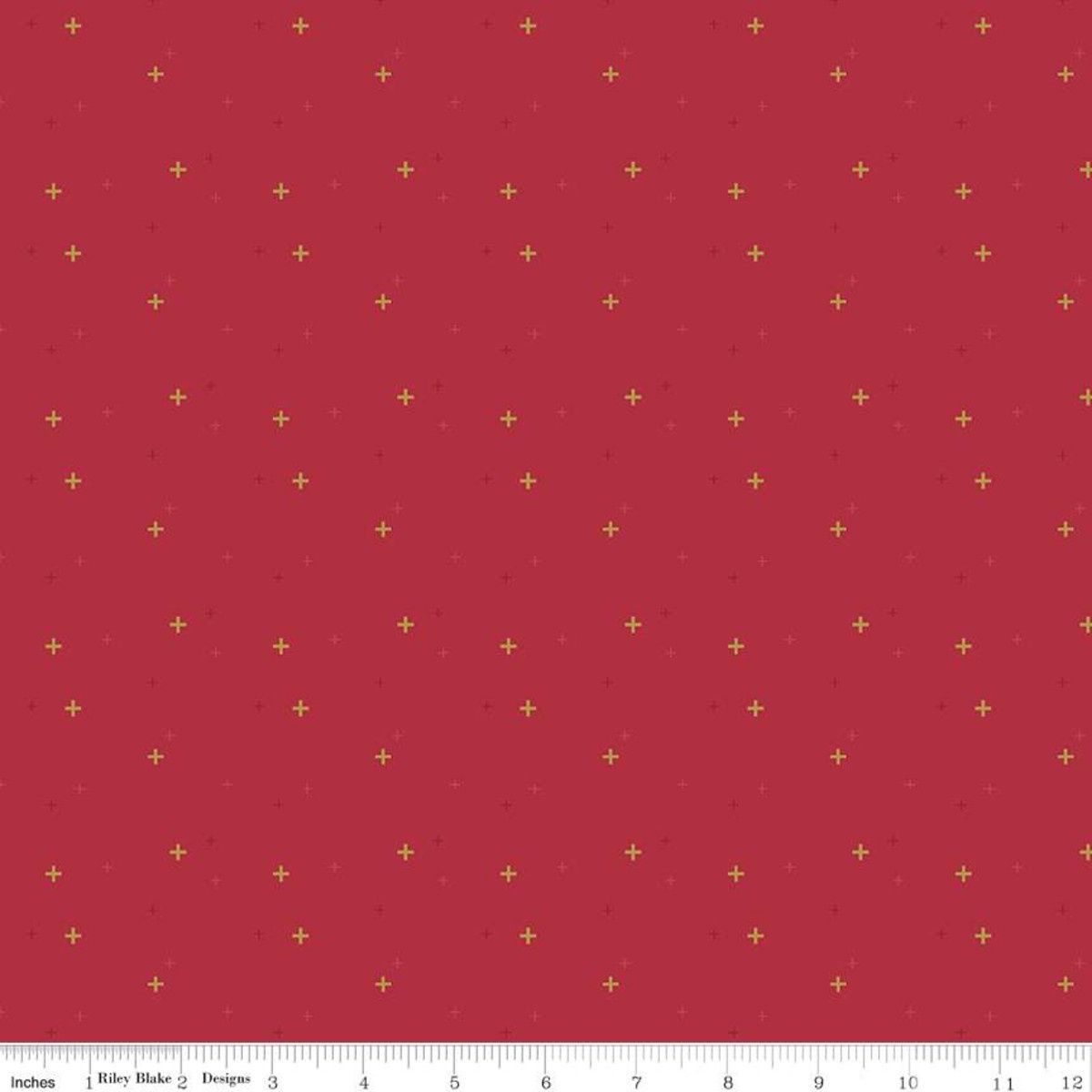 Riley Blake Designs Sparkler SC650 Red