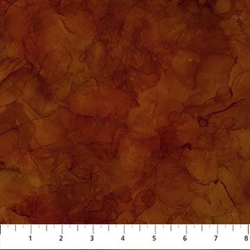 Northcott Fox Den  DP28339-38 Dark Rust