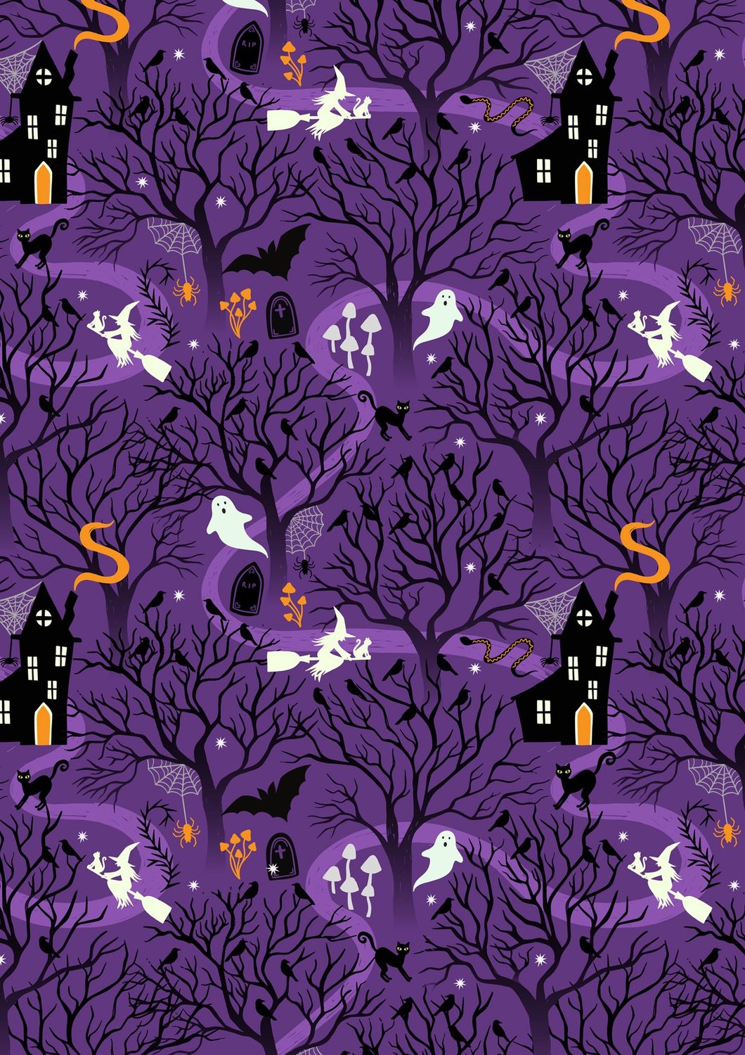 Lewis &amp; Irene Witchy Woods A882B Purple