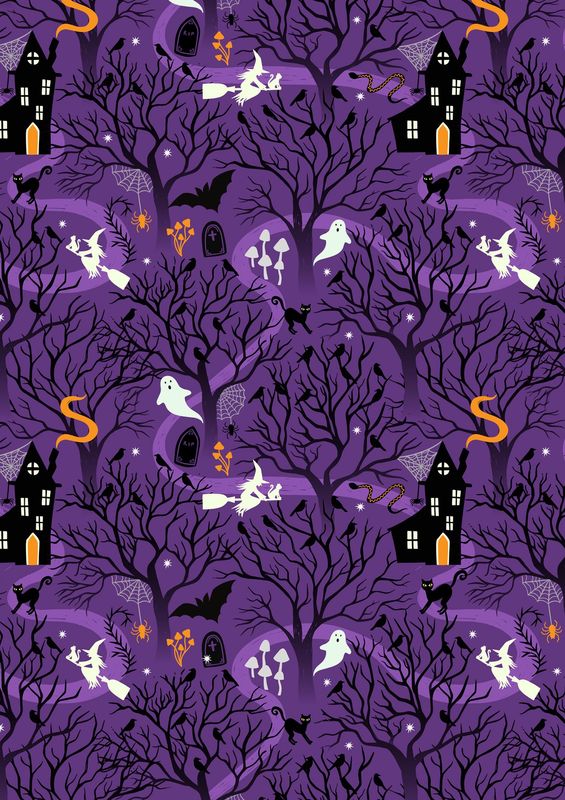 Lewis &amp; Irene Witchy Woods A882B Purple