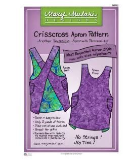 Mary&#39;s Productions Crisscross Apron Pattern by Mary Mulari MP 12