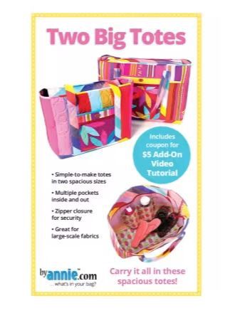 ByAnnie Two Big Totes Pattern PBA310