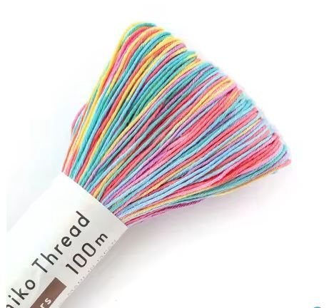 Sashiko 6-MultiColor Hana-matsuri Thread ST-100M-306