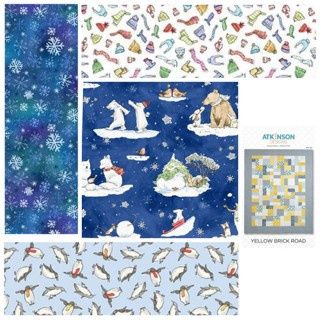Yellow Brick Road Snowtime Quilt Kit