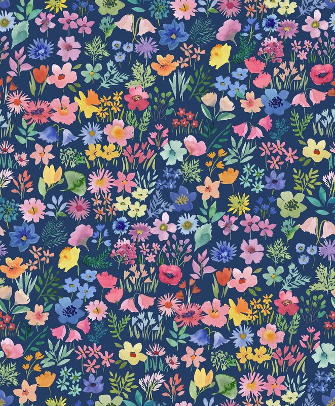 Lewis &amp; Irene Flowers BG031 Navy