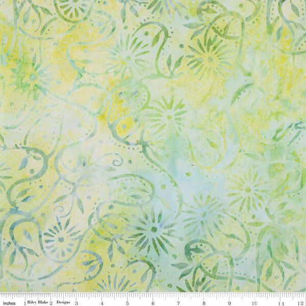 Riley Blake Batiks Sorbet and Sundaes BTAP1281 Honeydew