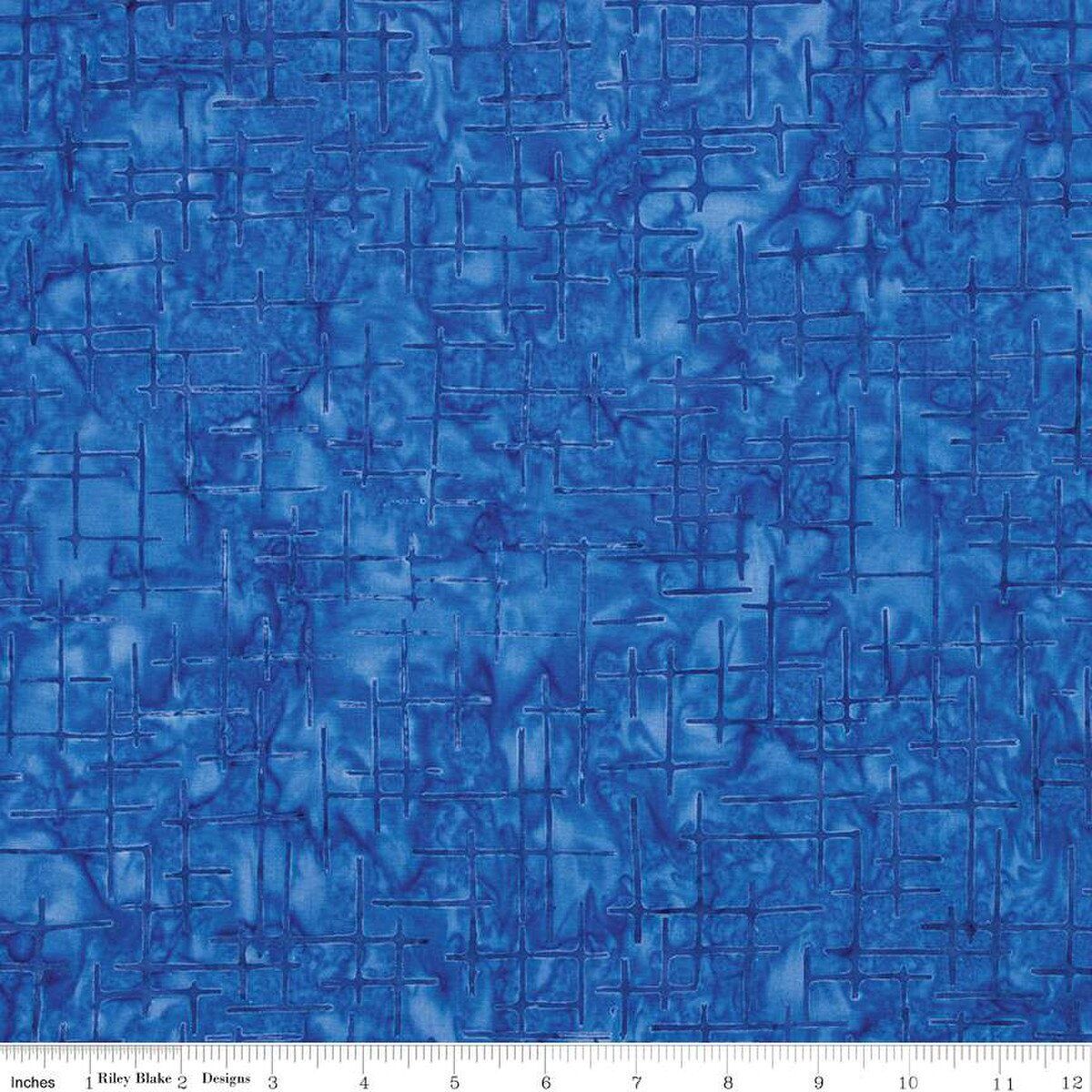 Riley Blake Batiks Sorbet and Sundaes BTHH1288 Academy Blue