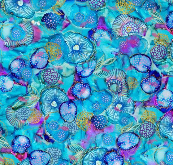 P&amp;B Textiles Painted Sea PSEA 05942 MU