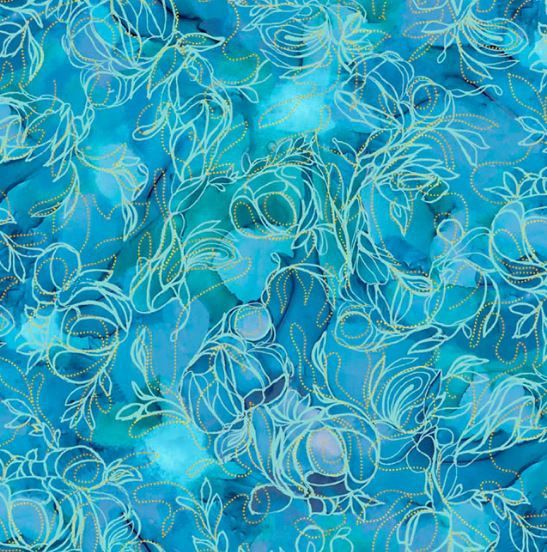 P&amp;B Textiles Painted Sea PSEA 05944 T