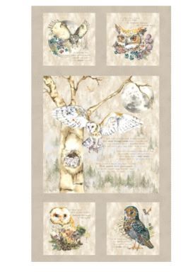 Clothworks Night Whispers 24" Panel Y4671-62 Taupe