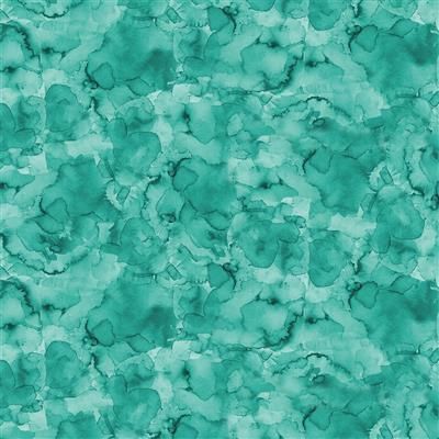 Clothworks Lily Pond Y4628-101 Turquoise