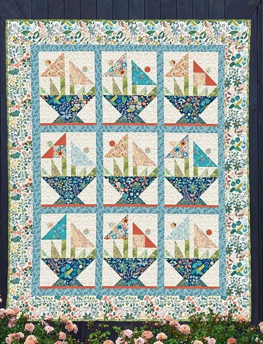 Whimsy Flower Pots Quilt Kit