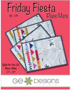 GE Designs Friday Fiesta Placemats Pattern  GE 179