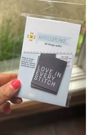 Kati Cupcake Sew in Labels KC264 Love in Every Stitch