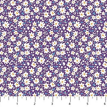 FIGO Fabrics Pocket Posies  91197-84 Purple