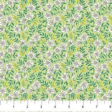 FIGO Fabrics Pocket Posies 91199-70 Green
