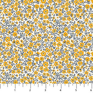 FIGO Fabrics Pocket Posies  91198-54 Gold