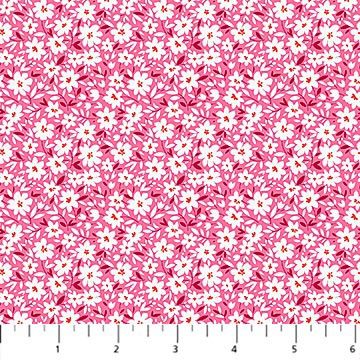 FIGO Fabrics Pocket Posies  91197-22 Pink