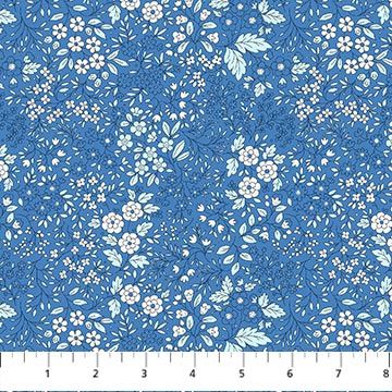 FIGO Fabrics Pocket Posies  91196-42 Blue