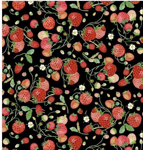 Windham Fabrics Forest Fruits 54772D-3 Black