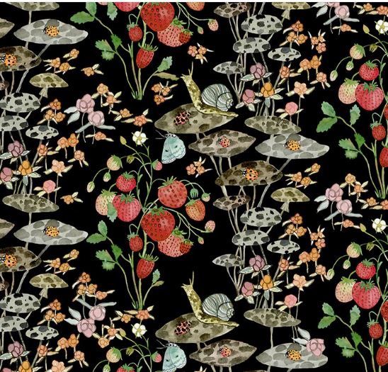 Windham Fabrics Forest Fruits 54771D-3 Black