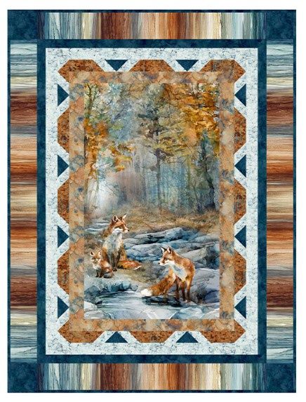 Leash on Life Fox Den Quilt Kit