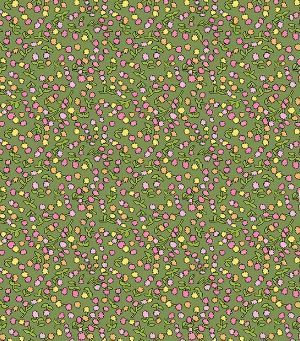Windham Fabrics Flowers on Main 54895-11 Green