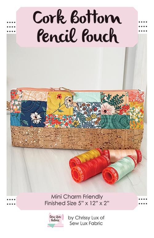 Cork Bottom Pencil Pouch SLF 2108