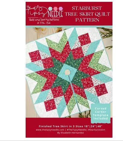 Starburst Christmas Tree Skirt TTN-134