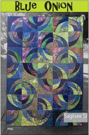 Saginaw Street Quilts Blue Onion Quilt Pattern SSQ452