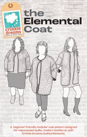 Crinkle Dreams Elemental Coat Sewing Pattern CRD ELEMNTAL