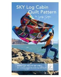 Stash Books Sky Log Cabin Quilt by Jennifer Sampou 80091