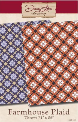 Antler Quilt Design Farmhouse Plaid Pattern by Doug Leko AQD0286