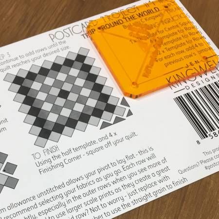 Jen Kingwell Designs Postcard Project #1 - Trip Around the World JKD 5538