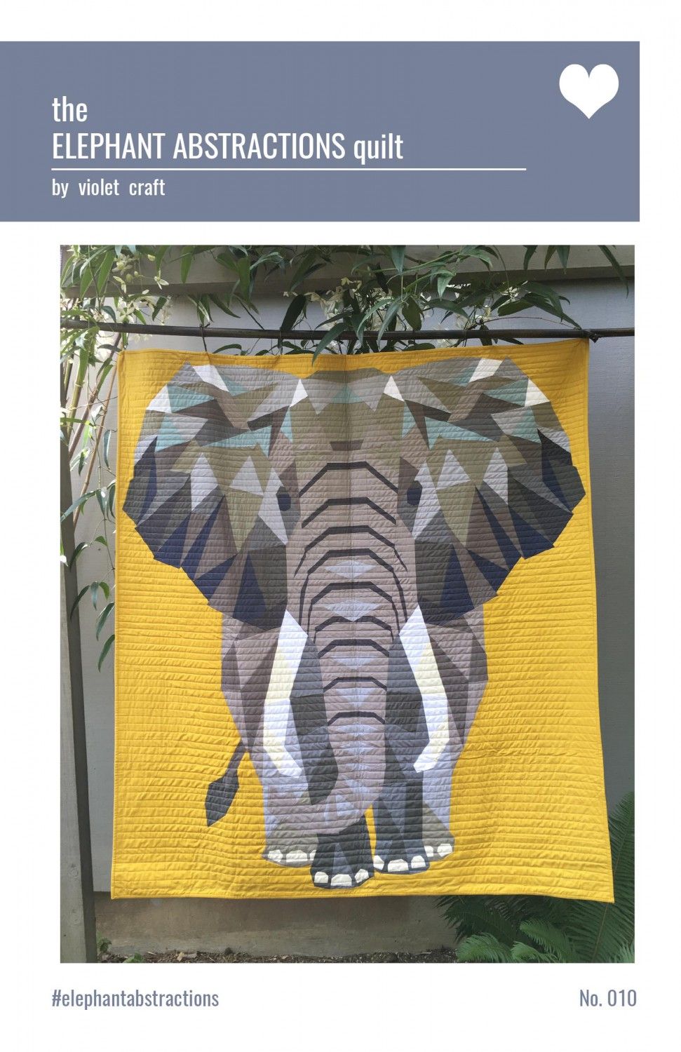 Elephant Abstractions Pattern by Violet Craft VC010