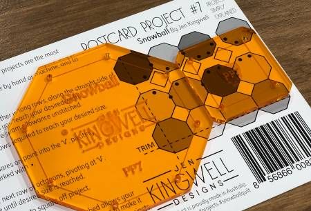 Jen Kingwell Designs Postcard Project #7 Snowball JKD 8250