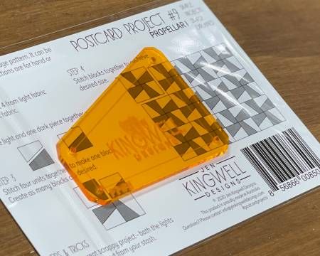 Jen Kingwell Designs Postcard Project #9 Propellar JKD 8502