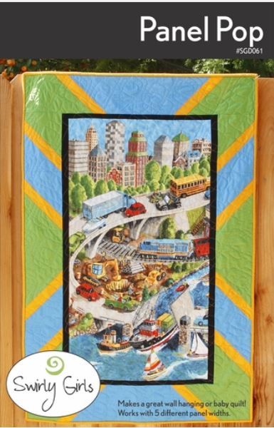 Swirly Girls Design Panel Pop Pattern SGD061