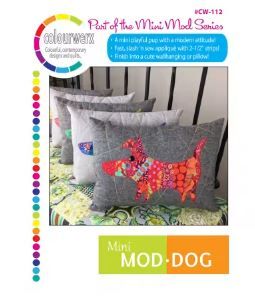 Colourwerx Mini Mod Dog Pattern CWE112