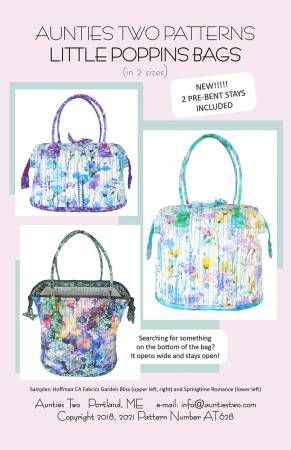 Aunties Two Little Poppins Bag Pattern AT628
