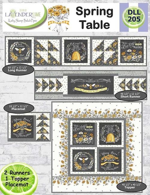 Designs by Lavender Lime Spring Table Pattern DL205