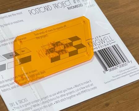 Jen Kingwell Designs Postcard Project #14 Rhomboid JKD 8557