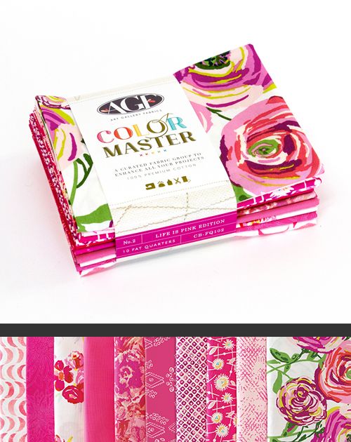 Art Gallery Fabrics Color Master Bundle No. 2 Life is Pink Edition CB-FQ102